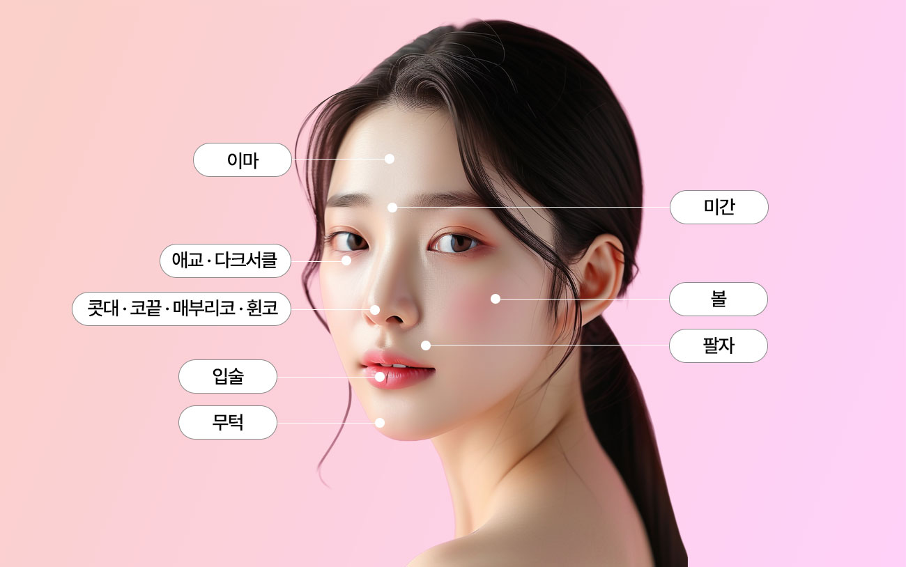 아트라인 필러 시술부위