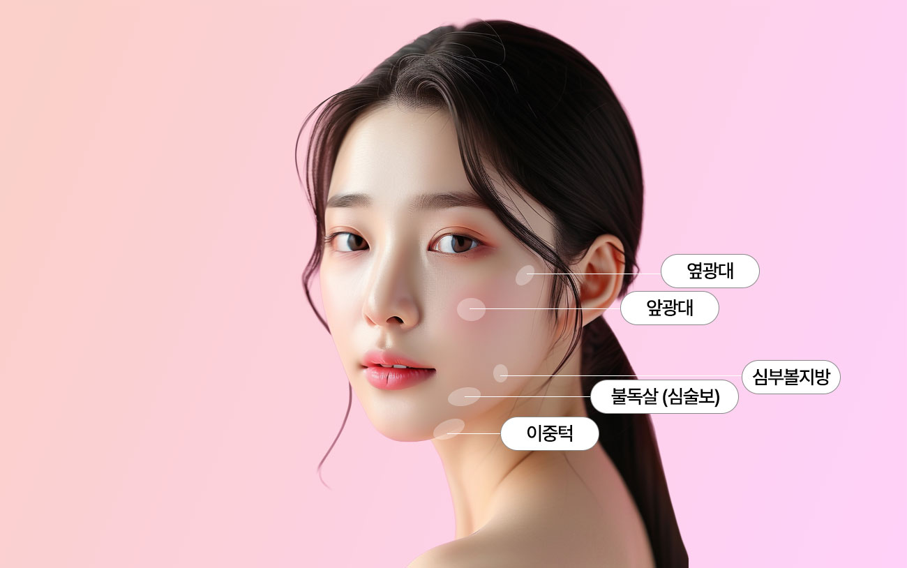 브이라인주사 시술부위